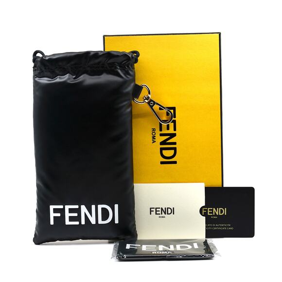 NEW! FENDI FE40120I 01A BLACK GREY MEN'S AUTHENTIC SUNGLASSES MADE IN ITALY - Picture 11 of 11